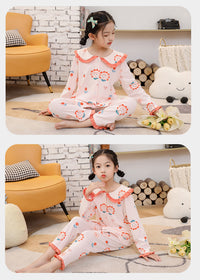 Load image into Gallery viewer, 2 Pieces Set Kid Girls Cartoon Print Shirts And Pants Wholesale 221125490
