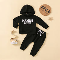 Load image into Gallery viewer, 2 Pieces Set Baby Kid Boys Letters Hoodies Swearshirts And Solid Color Pants Wholesale 221125499
