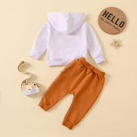 Load image into Gallery viewer, 2 Pieces Set Baby Kid Boys Letters Hoodies Swearshirts And Solid Color Pants Wholesale 221125499
