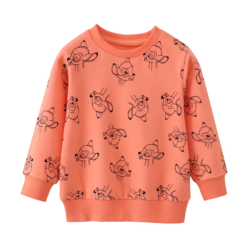 Baby Kid Girls Cartoon Print Hoodies Swearshirts Wholesale 221125517