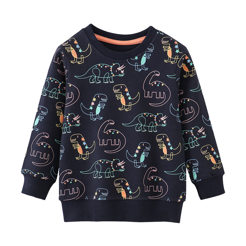 Baby Kid Boys Dinosaur Print Hoodies Swearshirts Wholesale 221125529