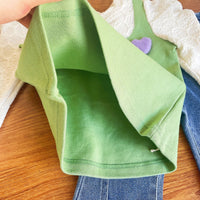 Load image into Gallery viewer, 2 Pieces Set Kid Girls Solid Color Love heart Tops And Pants Wholesale 221125532
