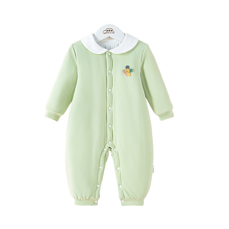 Baby Unisex Solid Color Flower Jumpsuits Sleepwears Wholesale 221125539