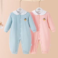 Load image into Gallery viewer, Baby Unisex Solid Color Flower Jumpsuits Sleepwears Wholesale 221125539
