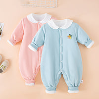 Load image into Gallery viewer, Baby Unisex Solid Color Flower Jumpsuits Sleepwears Wholesale 221125539
