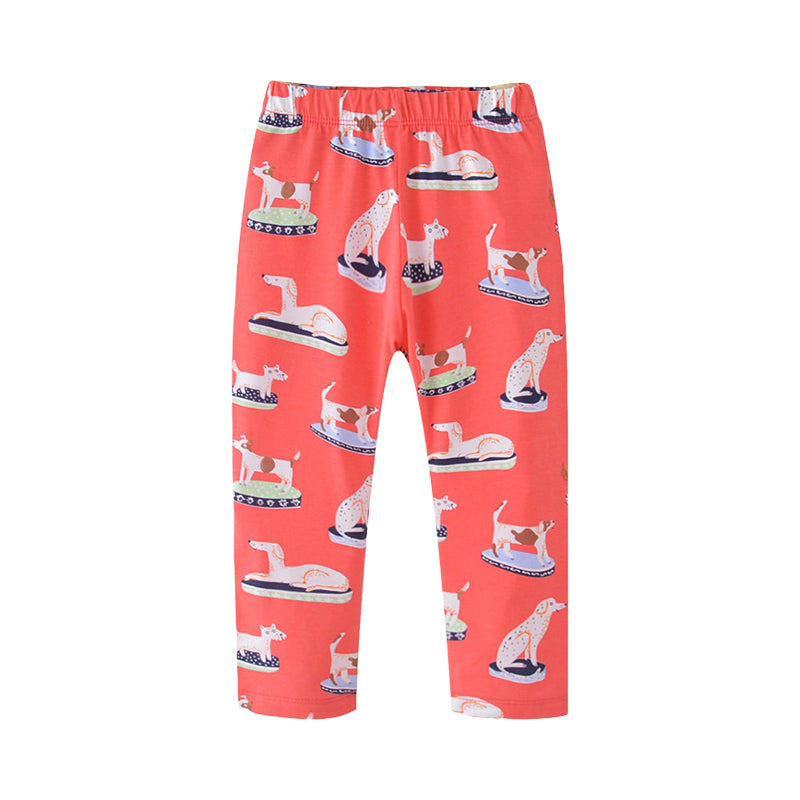 Baby Kid Girls Animals Print Pants Leggings Wholesale 22112578