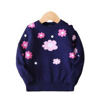 Load image into Gallery viewer, Kid Girls Flower Crochet Sweaters Wholesale 22113004
