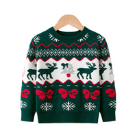 Load image into Gallery viewer, Baby Kid Boys Color-blocking Animals Cartoon Print Christmas Sweaters Wholesale 221130137
