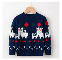 Load image into Gallery viewer, Baby Kid Boys Color-blocking Cartoon Print Christmas Sweaters Wholesale 221130138
