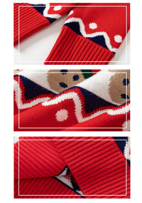 Load image into Gallery viewer, Baby Kid Boys Color-blocking Cartoon Print Christmas Sweaters Wholesale 221130140
