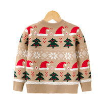 Load image into Gallery viewer, Baby Kid Girls Cartoon Print Christmas Sweaters Wholesale 221130141
