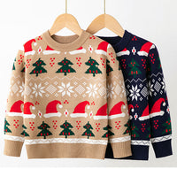 Load image into Gallery viewer, Baby Kid Girls Cartoon Print Christmas Sweaters Wholesale 221130141
