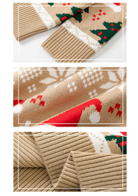 Load image into Gallery viewer, Baby Kid Girls Cartoon Print Christmas Sweaters Wholesale 221130141
