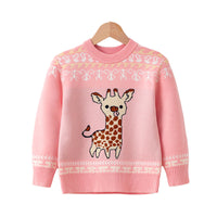 Load image into Gallery viewer, Baby Kid Girls Animals Cartoon Print Sweaters Wholesale 221130142
