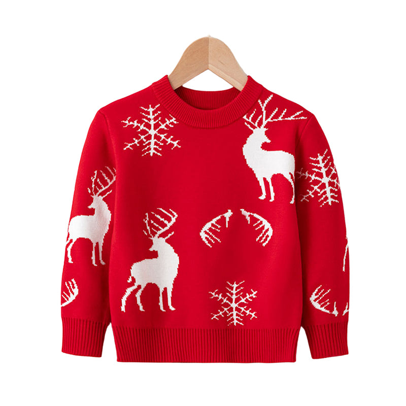 Kid Unisex Animals Cartoon Crochet Christmas Sweaters Wholesale 221130144