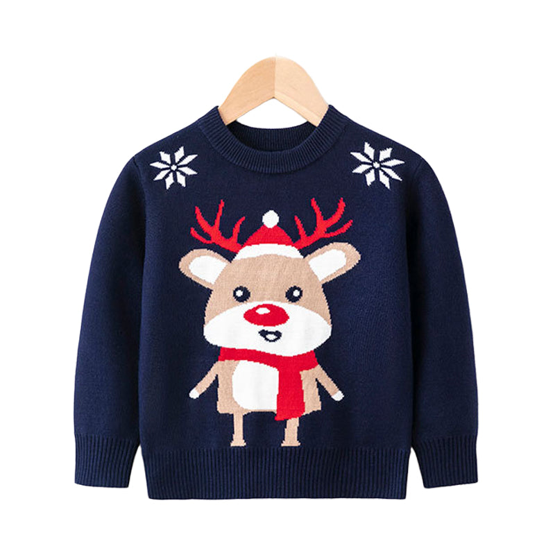 Kid Unisex Animals Cartoon Crochet Christmas Sweaters Wholesale 221130145