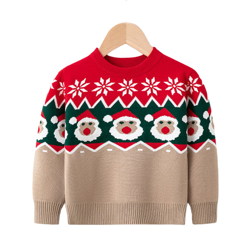 Kid Unisex Cartoon Crochet Christmas Sweaters Wholesale 221130146