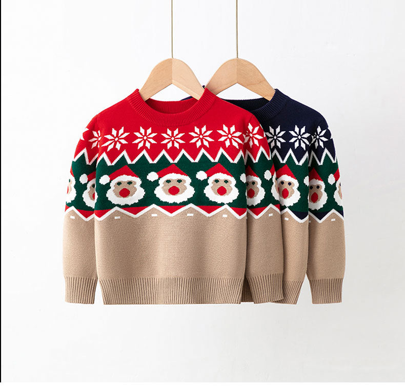 Kid Unisex Cartoon Crochet Christmas Sweaters Wholesale 221130146