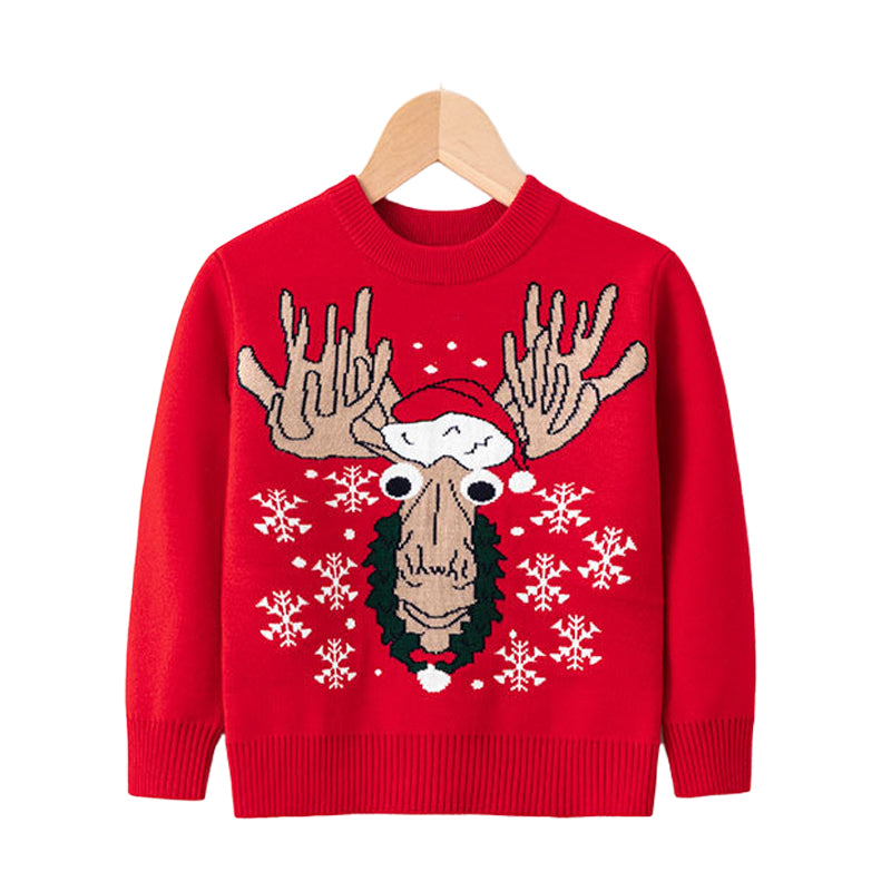 Kid Unisex Animals Cartoon Crochet Christmas Sweaters Wholesale 221130148