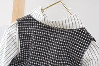 Load image into Gallery viewer, 3 Pieces Set Baby Kid Boys Birthday Party Striped Bow Shirts Houndstooth Vests Waistcoats And Pants Wholesale 221130150
