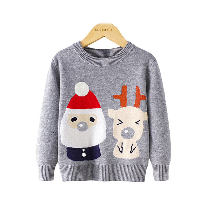 Kid Unisex Animals Cartoon Crochet Christmas Sweaters Wholesale 22113016