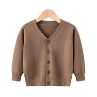 Load image into Gallery viewer, Baby Kid Unisex Solid Color Cardigan Knitwear Wholesale 221130169
