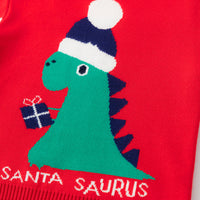 Load image into Gallery viewer, Kid Boys Letters Dinosaur Crochet Christmas Sweaters Wholesale 22113019
