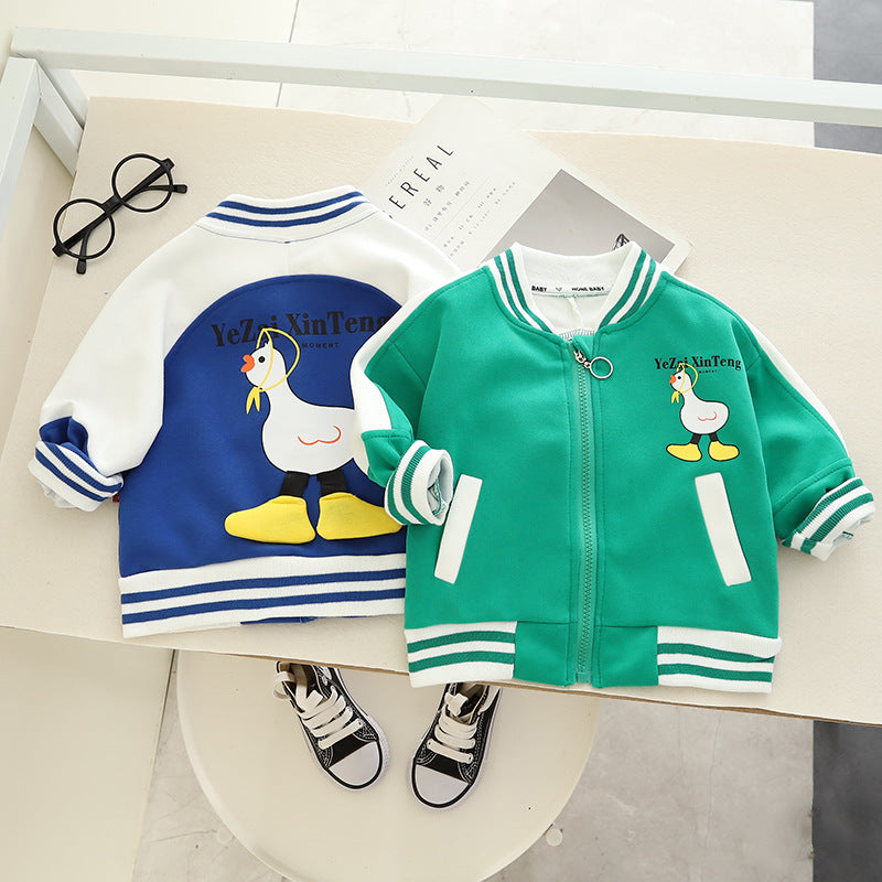Baby Kid Boys Color-blocking Cartoon Jackets Outwears Wholesale 221130200