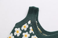 Load image into Gallery viewer, 3 Pieces Set Baby Kid Girls Flower Crochet Vests Waistcoats And Fruit Embroidered Tops And Pants Wholesale 221130214
