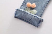 Load image into Gallery viewer, 3 Pieces Set Baby Kid Girls Flower Crochet Vests Waistcoats And Fruit Embroidered Tops And Pants Wholesale 221130214
