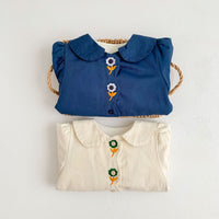 Load image into Gallery viewer, Baby Girls Flower Embroidered Jackets Outwears Wholesale 221130228
