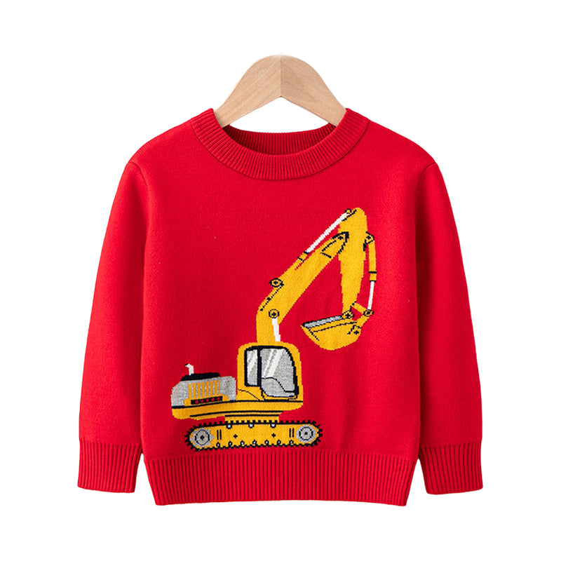 Baby Kid Boys Car Cartoon Sweaters Knitwear Wholesale 22113023