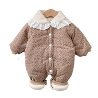 Load image into Gallery viewer, Baby Girls Flower Print Jumpsuits Wholesale 221130264
