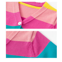 Load image into Gallery viewer, Kid Girls Color-blocking Crochet Cardigan Wholesale 22113032
