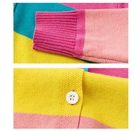 Load image into Gallery viewer, Kid Girls Color-blocking Crochet Cardigan Wholesale 22113032
