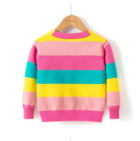 Load image into Gallery viewer, Kid Girls Color-blocking Crochet Cardigan Wholesale 22113032
