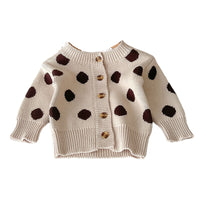 Load image into Gallery viewer, Baby Girls Polka dots Print Sweaters Wholesale 221130531
