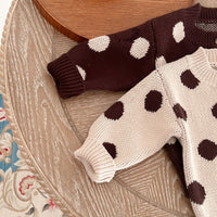 Load image into Gallery viewer, Baby Girls Polka dots Print Sweaters Wholesale 221130531
