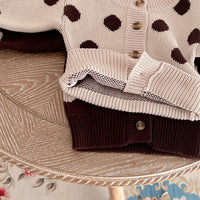 Load image into Gallery viewer, Baby Girls Polka dots Print Sweaters Wholesale 221130531
