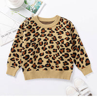 Load image into Gallery viewer, Baby Kid Unisex Leopard print Sweaters Wholesale 22113060
