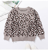 Load image into Gallery viewer, Baby Kid Unisex Leopard print Sweaters Wholesale 22113060
