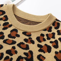 Load image into Gallery viewer, Baby Kid Unisex Leopard print Sweaters Wholesale 22113060
