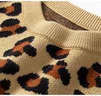 Load image into Gallery viewer, Baby Kid Unisex Leopard print Sweaters Wholesale 22113060
