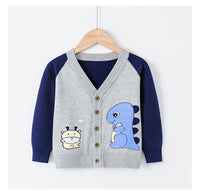 Load image into Gallery viewer, Baby Kid Boys Dinosaur Cartoon Crochet Cardigan Wholesale 22113065

