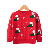 Load image into Gallery viewer, Baby Kid Unisex Print Christmas Sweaters Wholesale 22113075
