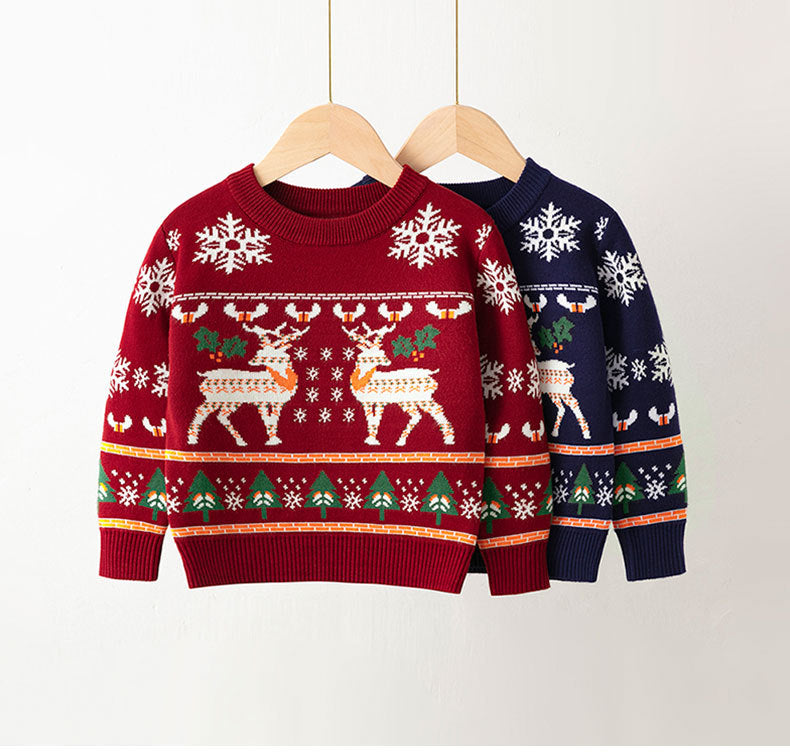 Baby Kid Unisex Cartoon Christmas Sweaters Wholesale 22113078