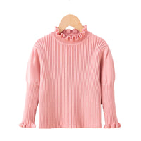 Load image into Gallery viewer, Baby Kid Girls Solid Color Knitwear Tops Wholesale 22113089
