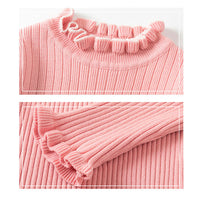 Load image into Gallery viewer, Baby Kid Girls Solid Color Knitwear Tops Wholesale 22113089
