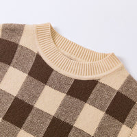 Load image into Gallery viewer, Baby Kid Unisex Checked Crochet Sweaters Wholesale 22113094
