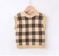 Load image into Gallery viewer, Baby Kid Unisex Checked Crochet Sweaters Wholesale 22113094
